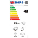 Grade A Siemens iQ300 Integrated Dishwasher - Smart C-rated Silver control panel