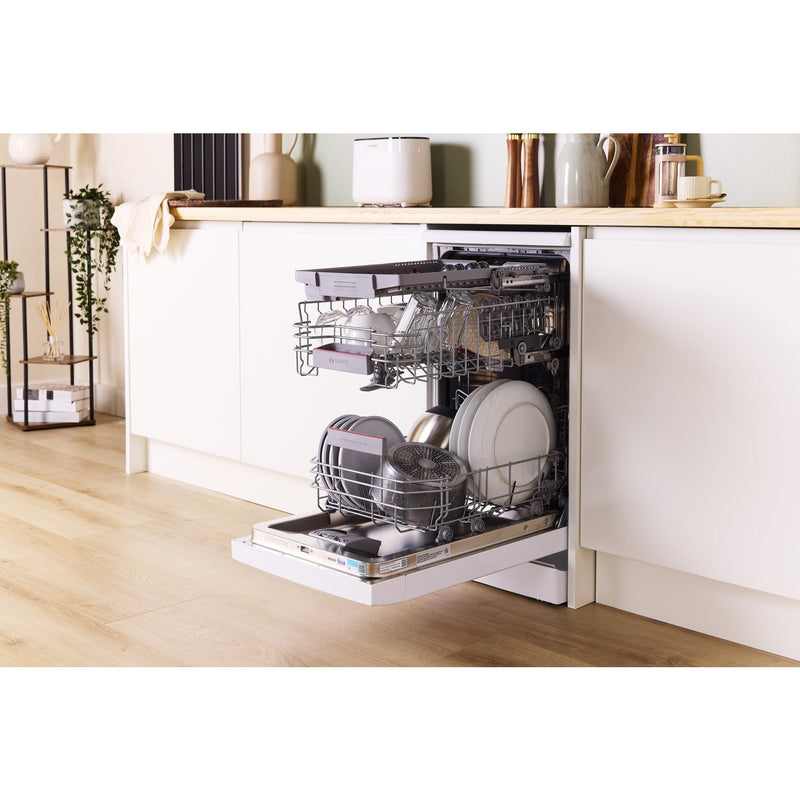 GRADE A2 - Bosch Series 4 Freestanding Slimline Dishwasher - Smart Wi-Fi, White