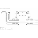 Grade A Bosch Series 4 Integrated Slimline Dishwasher - Smart Wi-Fi, C-Rated, Silver control panel