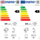 Grade A Bosch Series 4 Integrated Slimline Dishwasher - Smart Wi-Fi, C-Rated, Silver control panel