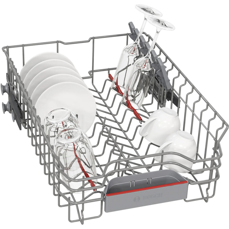 Grade A Bosch Series 4 Integrated Slimline Dishwasher - Smart Wi-Fi C-Rated Silver control panel