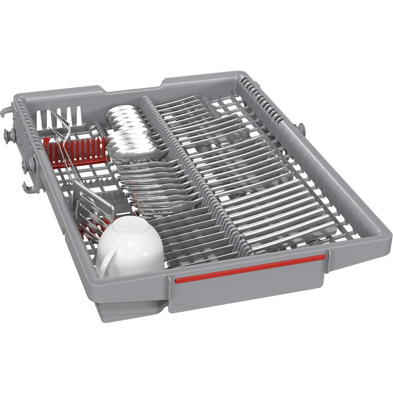 Grade A Bosch Series 4 Integrated Slimline Dishwasher - Smart Wi-Fi C-Rated Silver control panel