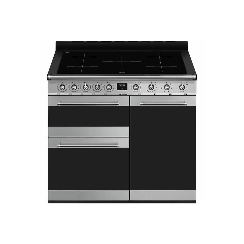 Grade C Smeg Symphony SY103I 100cm Electric Range Cooker Stainless Steel