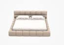 B&B King Size Tufty Bed in Asolo sabbia 203 (Beige)