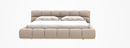 B&B King Size Tufty Bed in Asolo sabbia 203 (Beige)