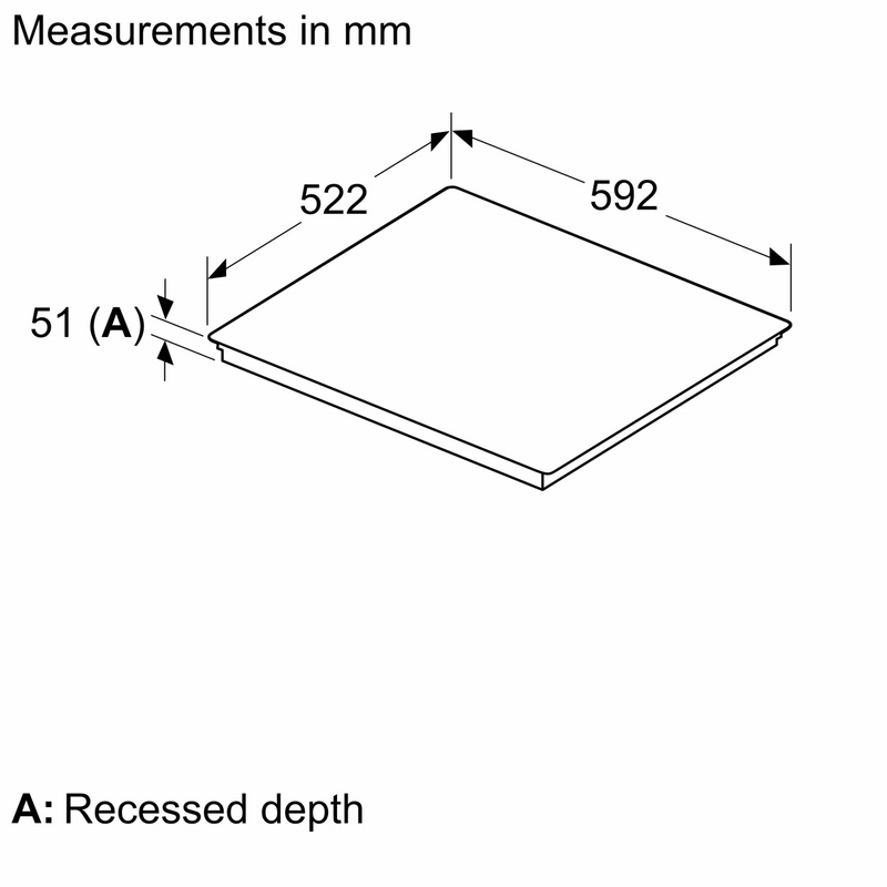 Grade A Neff N70 T56FHS1L0 60cm 4 Zone Induction Hob