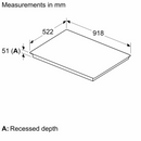 Grade A Neff N70 Series T69FHV4L0 90cm 5 Zone Induction Hob Black