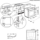 Grade B AEG 7000 Series E7PB731AB 60cm Single Built In Electric Oven Black