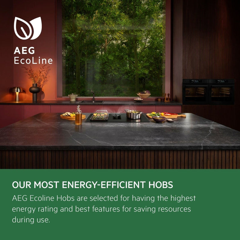 GRADE A1 - AEG 6000 Series 81cm 4 Zone Venting Induction Hob