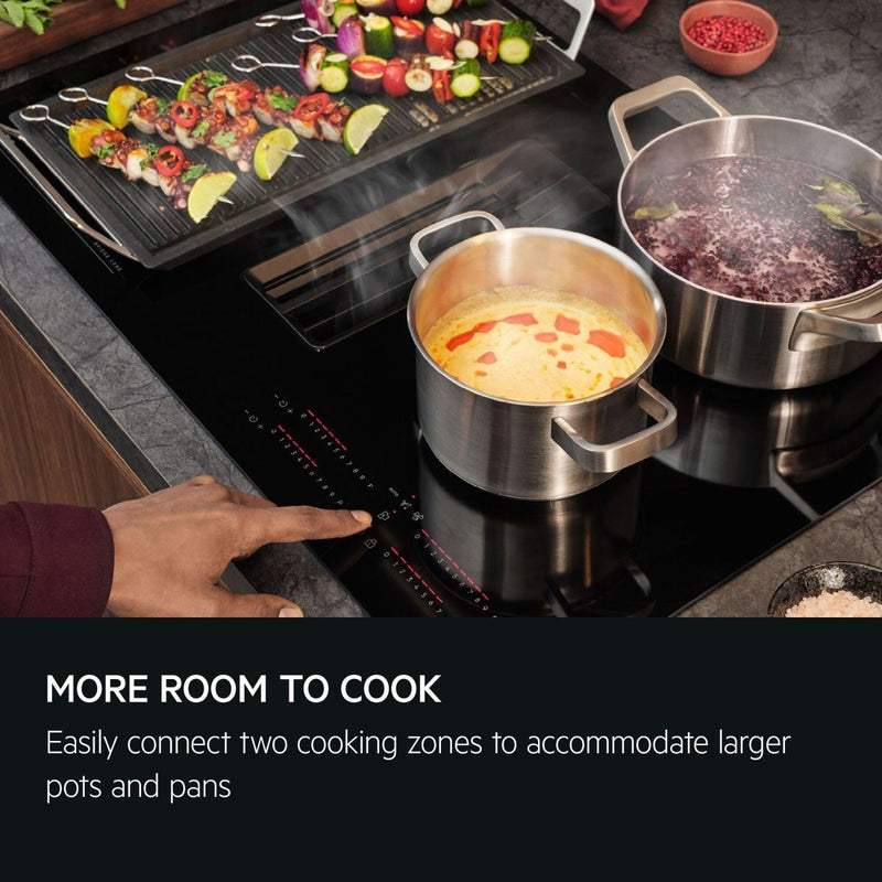 GRADE A1 - AEG 6000 Series 81cm 4 Zone Venting Induction Hob