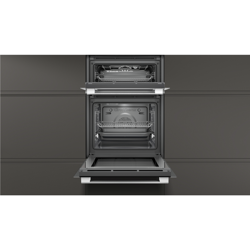 Grade A Neff N50 U1ACE2HN0B 60cm Double Built In Electric Oven Stainless Steel