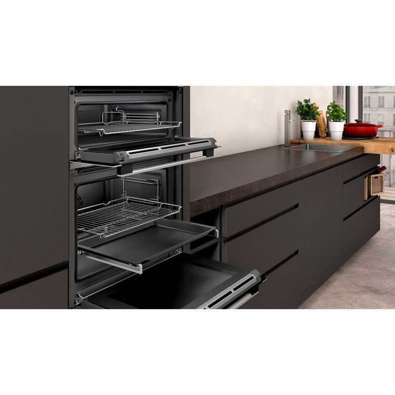 Grade B Neff N50 U2ACM7HH0B 60cm Double Built In Electric Oven