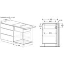 Grade B Neff N70 Series 80cm 4 Zone Induction Hob with Integrated Ventilation System