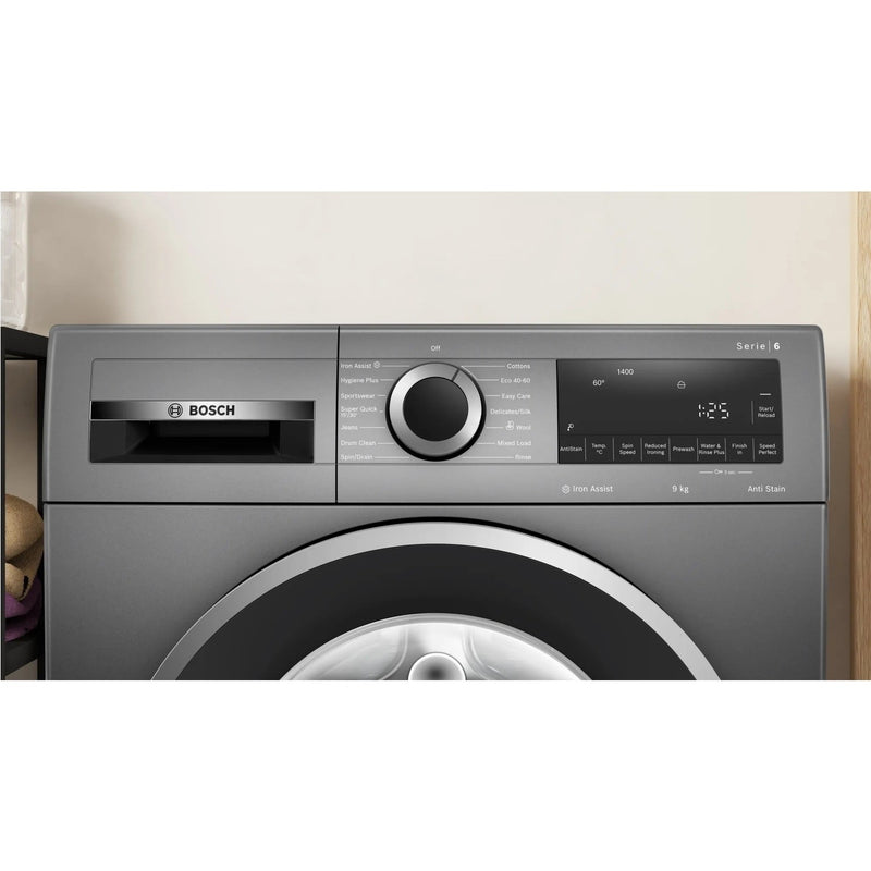 Grade B Bosch Series 6 WGG244ZCGB Freestanding 9KG 1400 Spin Washing Machine Graphite