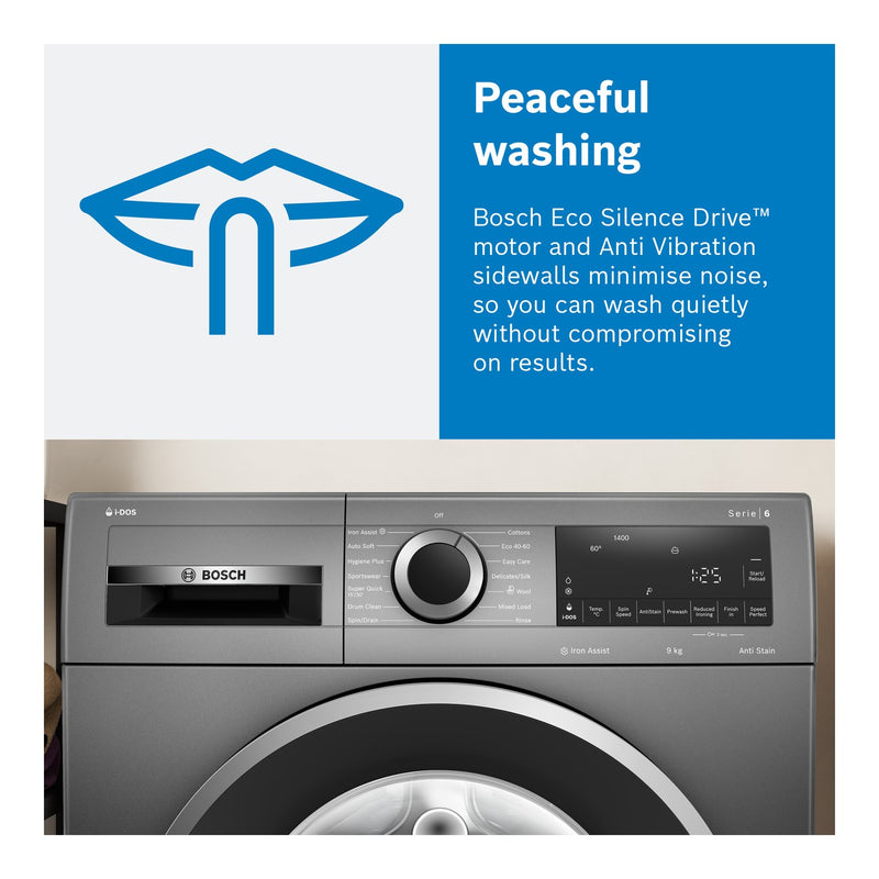Grade B Bosch Series 6 WGG254Z0GB Freestanding 10KG 1400 Spin Washing Machine White