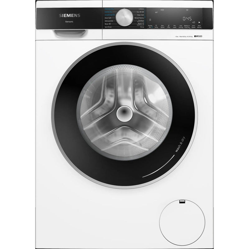 Grade B Siemens iQ500 iDos WN54G1A1GB Freestanding 10.5/6KG 1400 Spin Washer Dryer White