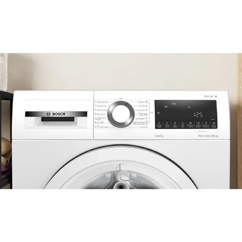 Grade B Bosch Series 4 WNA144V9GB Freestanding 9/5KG 1400 Spin Washer Dryer White