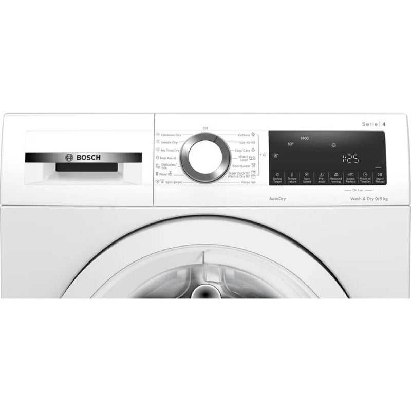 Grade B Bosch Series 4 WNA144V9GB Freestanding 9/5KG 1400 Spin Washer Dryer White