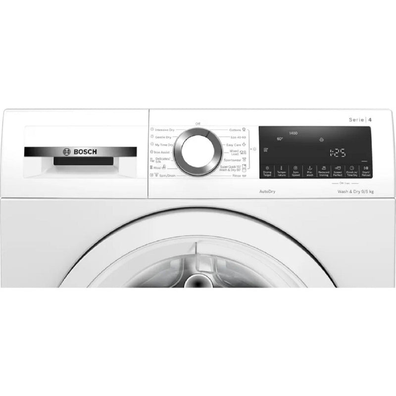 Grade B Bosch Series 4 WNA144V9GB Freestanding 9/5KG 1400 Spin Washer Dryer White