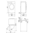 Grade B Smeg 9kg 1600rpm Washing Machine - White - A rated