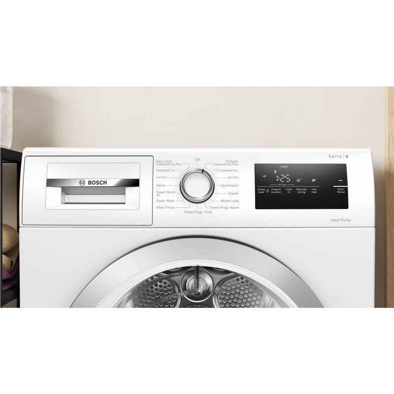 Grade B Bosch Series 4 WTH85223GB Freestanding Heat Pump 8KG Tumble Dryer White