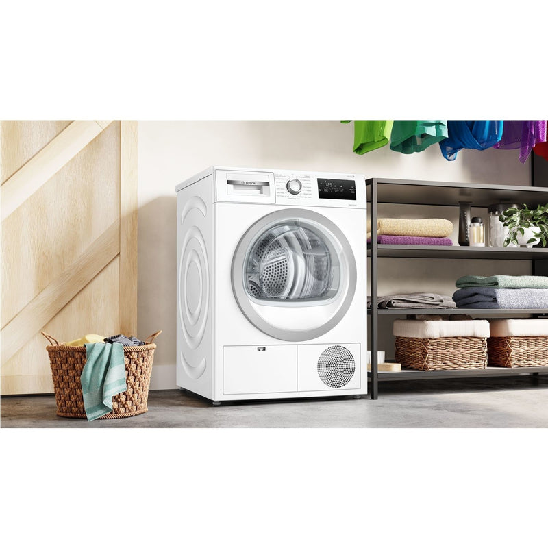 Grade B Bosch Series 4 WTH85223GB Freestanding Heat Pump 8KG Tumble Dryer White