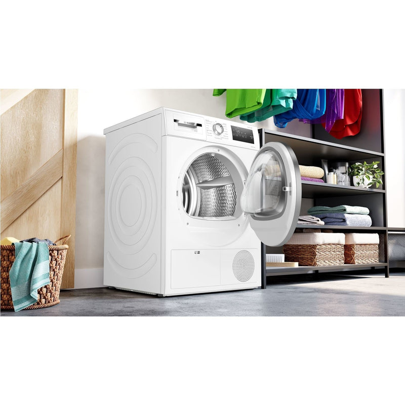 Grade B Bosch Series 4 WTH85223GB Freestanding Heat Pump 8KG Tumble Dryer White