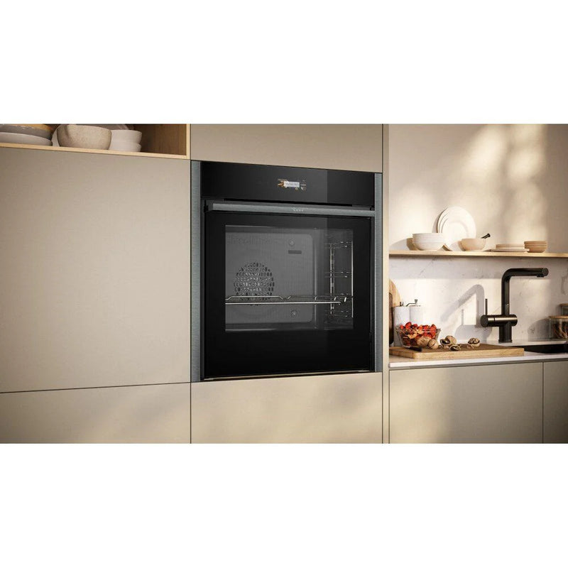 Grade A Neff N70 Slide & Hide B54CR31G0B 71L Electric Oven – Graphite Grey