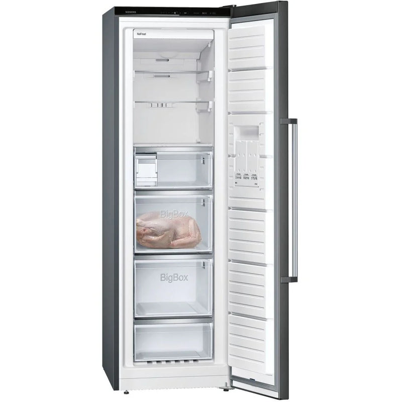 Grade A Siemens GS36NAXEP iQ500 No Frost Tall Freezer - Black