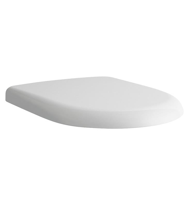 Laufen Pro 14 3/4" Universal Round Soft Closed Toilet Seat with Cover in White H8939580000001