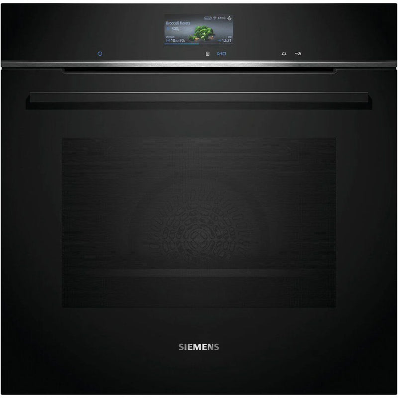 Grade A Siemens HB736G1B1B iQ700 Built-In Electric Single Oven - Black