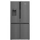 Grade A Siemens KF96DPXEA iQ700 American Fridge Freezer - Brushed Black Steel
