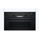 Grade A Bosch MBA533BB3B Series 4 Built-In Electric Double Oven - Black