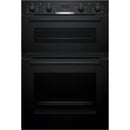 Grade A Bosch MBA533BB3B Series 4 Built-In Electric Double Oven - Black