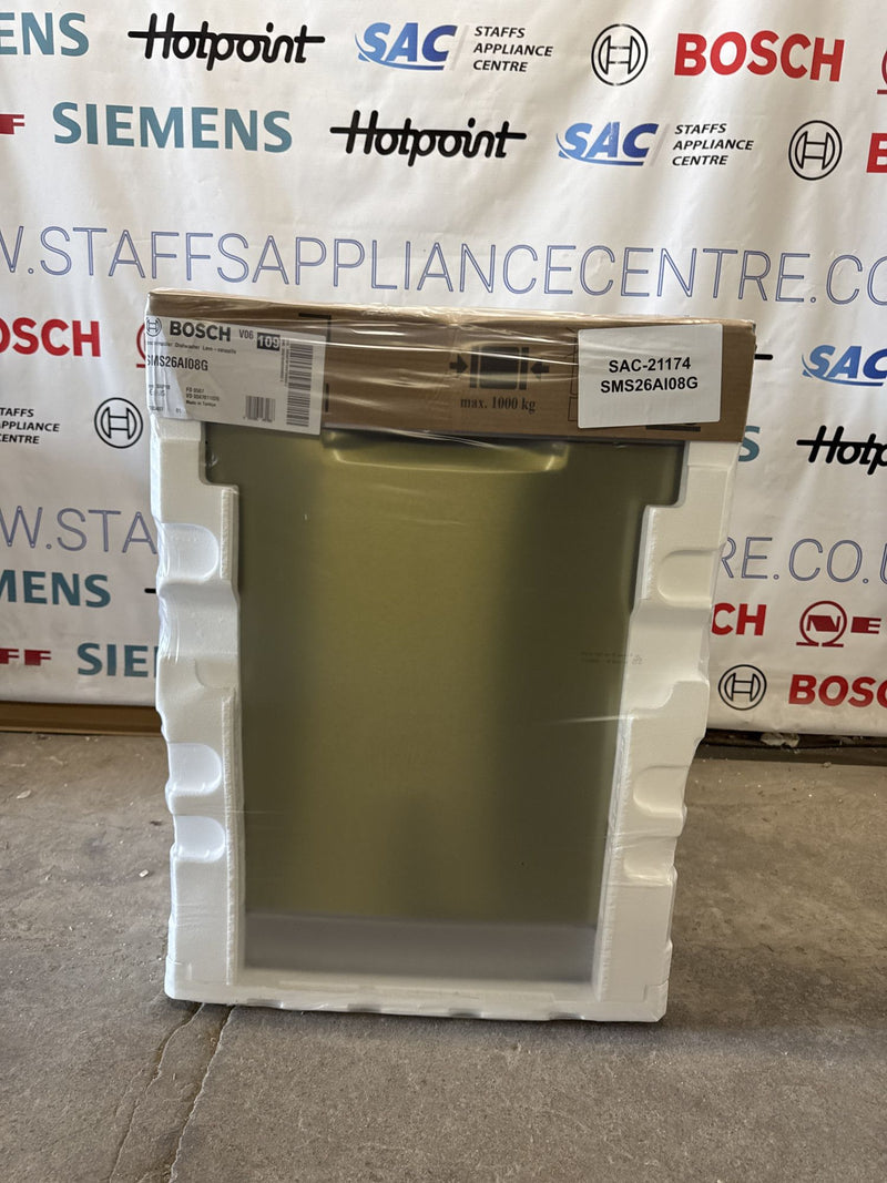 Grade A Bosch SMS26AI08G Series 2 Dishwasher 12 Place Settings - Stainless Steel