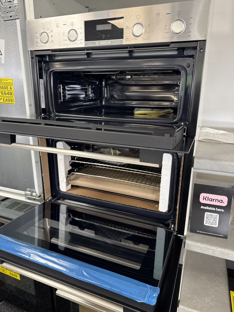 Grade B Bosch Series 4 NBS533BS0B Built-Under Electric Double Oven