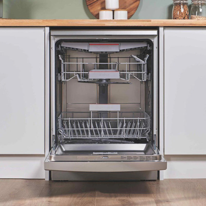 Grade A Bosch SMS6ZCI10G Series 6 Dishwasher 14 Place Settings - Stainless Steel