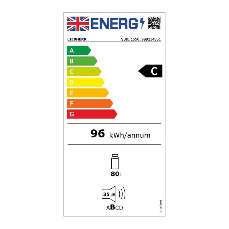 Liebherr - SUIB 1550 Premium Under-Worktop, Full-Space Biofresh Refrigerator For Integrated Use