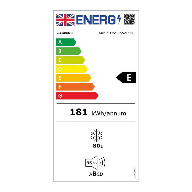 Liebherr - SUIGN 1554 Premium NoFrost Under-Worktop Freezer For Integrated Use