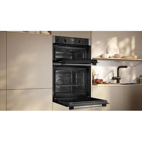 Grade A Neff U1ACE2AN3B N50 Built-In Electric Double Oven - Stainless Steel