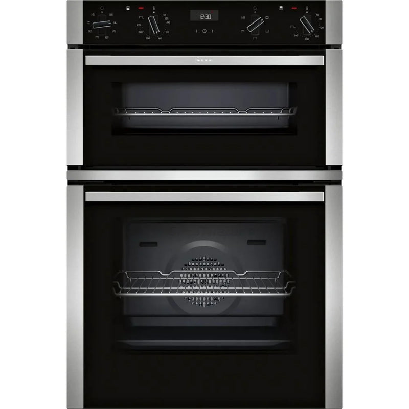 Grade A Neff U1ACE2AN3B N50 Built-In Electric Double Oven - Stainless Steel