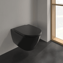 Villeroy & Boch Subway 2.0 Matt Black Wall Mounted Toilet and Soft Close Seat 5614CRS5