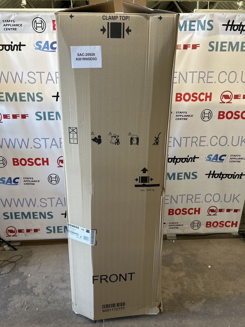Grade A Siemens KI81RNSE0G iQ100 Built-In Larder Fridge - Sliding Hinge
