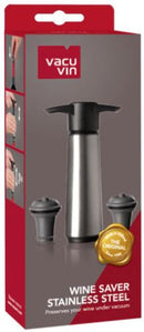 WINE SAVER STAINLESS STEEL (1 PUMP+2 STOPPERS)