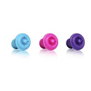 VACUUM WINE STOPPER PINK/BLUE/PURPLE SET OF 3 - ASSORTED - Vacu Vin  08850606