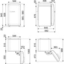 Smeg Free-Standing Fridge 95x57cm FAB10RDUJ5 - Ideali
