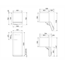 Smeg Free-Standing Fridge 153x60cm FAB28RBL5UK - Ideali