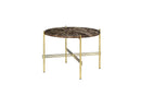 Gubi TS Table Brass Frame Medium
