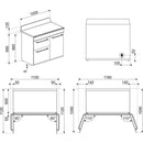 Smeg Victoria Range Cooker 100cm TR103IGR - Ideali