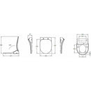 Villeroy & Boch Toilet Lid For Subway 2.0 Wall-Mounted Washdown Toilet Combi-Pack 5614L4R1 V9905001 - Ideali